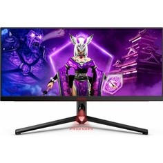 Монитор AOC AG344UXM LCD 34 [21:9] 3440x1440(UWQHD) IPS, Black-Red