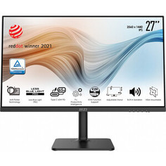 Монитор MSI LCD Modern MD272QP 27, 2560x1440, 16:9, IPS, 75 Гц, 250 cd/m2, 1000:1, HDMI, DP