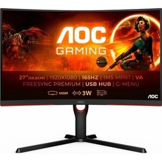 Монитор AOC C27G3U LCD 27 16:9 1920x1080(FHD) VA, Black-Red