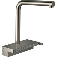Смеситель для кухни Hansgrohe Metris Select sBox с выдвижным изливом, нержавеющая сталь (73830800)