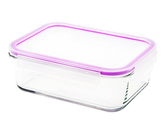 Контейнер пищевой "Eley", прямоугольный, цвет: баклажан , 880 мл