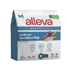 Сухой корм для кошек Alleva Equilibrium Sensitive, рыба, 0.4кг
