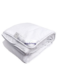 Одеяло детское всесезонное лебяжий пух стеганое 110х140 см Medsleep