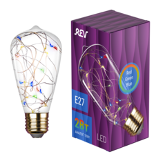 Лампочка светодиодная LED, VINTAGE RGB Starry ST64 E27 DECO Premium REV