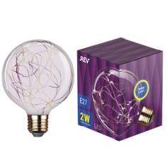 Лампочка светодиодная FILAMENT VINTAGE мощностью 2W и цоколем E27 REV