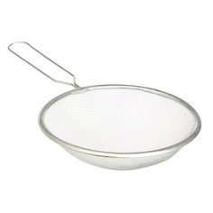 Сито с ободом и ручкой 14см, металл No Brand