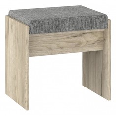 Пуф НК-Мебель Венеция 50х35х48 дуб крафт серый/серый