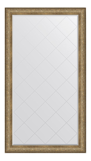 Зеркало с гравировкой напольное в раме EVOFORM Виньетка античная бронза 109 мм