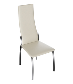 Стул ТриЯ Кредо, к/з бежевый/ваниль 890/хром Triya