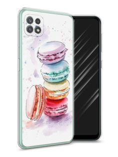 Чехол Awog на Samsung Galaxy A22s 5G / Самсунг A22s 5G "Пирамидка макарони 2"