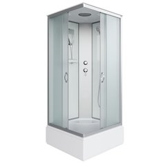 Душевая кабина NG-1108-14 (900х900х2150) средний поддон, стекло МАТОВОЕ, с полкой Niagara