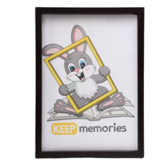 Keep memories Фоторамка пластик L-3 21х30 см черный пластиковый экран