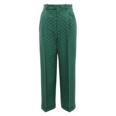 Брюки из хлопка и вискозы Gucci