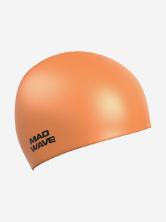 Силиконовая шапочка Mad Wave Neon Silicone Solid, Оранжевый