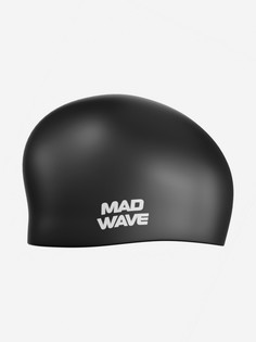 Шапочка для плавания Mad Wave LONG HAIR Silicone, Черный