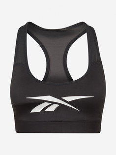 Спортивный топ бра Reebok Lux Vector Racer Bra, Черный
