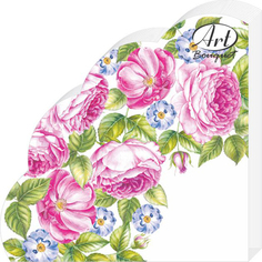 Салфетки Art bouquet Art bouquet бумажные розы 3сл 12л