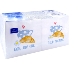 Салфетки Art bouquet Art bouquet бумажные good morning 20х20 2сл 250л