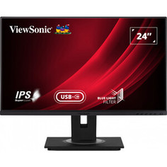 Монитор ViewSonic 23.8 VG2455 черный IPS LED 16:9 HDMI M/M матовая HAS Pivot 250cd 178гр/178гр 1920x1080 D-Sub DisplayPort USB (VG2455 + E/P)