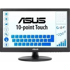Монитор Asus 15.6 Touch VT168HR черный TN LED 16:9 HDMI глянцевая 220cd 1366x768 VGA HD USB Touch 1.51кг (90LM02G1-B04170)