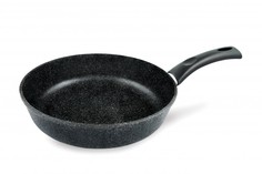 Сковорода для индукционной плиты 28 см Нева Металл Посуда гранит L18128i литая без крышки