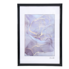 Фоторамка пластик "Палитра" 21х30 см, черный, с ножкой Platinum