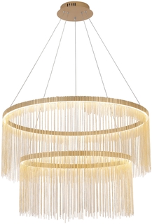Подвесная люстра KINK Light Агни 08260-80+60,33, Золото, LED 67