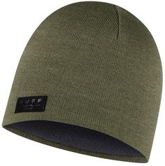 Шапка бини унисекс Buff Knitted & Fleece Band Hat Solid хаки , One Size