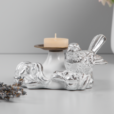 Подсвечник Птичка Сильвер Bogacho