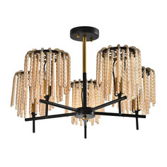 Светильник потолочный стекло MW-Light 443010305 Лавиния 5*60W Е14 люстра