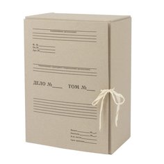 Короб архивный STAFF, 150 мм, переплетный картон, 2 хлопчатобумажные завязки, до 1400 лист