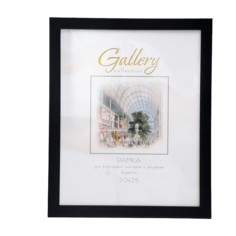 Фоторамка пластик Gallery 20х25 см, 641877-7, чёрный (пластиковый экран) No Brand