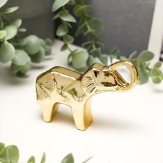 Сувенир керамика "Слонёнок" золото 5,9х10,3х2,6 см No Brand