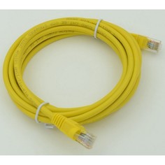 Патч-корд cat5E molded RJ-45 (m)-RJ-45 (m) 3м Желтый No Brand