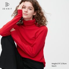 Водолазка женская UNIQLO 450637COL15 красная M (доставка из-за рубежа)