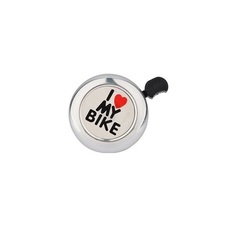 Звонок ?53мм "I LOVE MY BIKE" хромированный, ал./пластик TBS