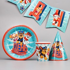 Набор бумажной посуды "С днем рождения!" , на 6 персон PAW Patrol