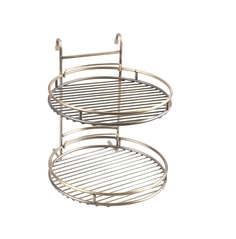 P280042 Railing Полка на рейлинг овальная, 2 яруса No Brand