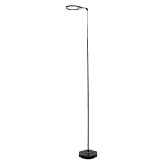 Торшер "Эсти" LED 10Вт USB черный 20х20х173 см Bayer Lux