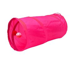 Тоннель для кошек с игрушкой и мячиком Bentfores, розовый, 45 х 25 х 25 см