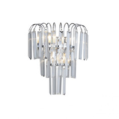 Светильник настенный с хрусталем De City 111025102 Бриз 2*60W E27 220 V бра