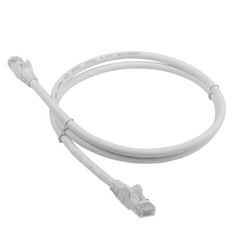 Патч-корд Lanmaster RJ45-RJ45 вилка-вилка 1м (LAN-PC45/S6A-1.0-WH)