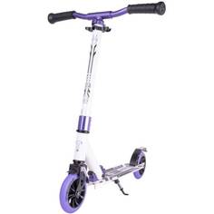 Самокат TT городской JOGGER 145 1/4 (Колеса 145 мм рама ALU) СКЛАДНОЙ WHITE/PURPLE Tech Team