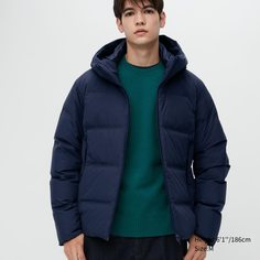 Пуховик мужской UNIQLO 449725COL69 синий S (доставка из-за рубежа)