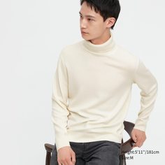 Водолазка мужская UNIQLO 450544COL01 белая XL (доставка из-за рубежа)