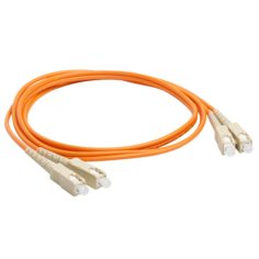 Патч-корд оптический LANMASTER, дуплексный, SC/PC-SC/PC, OM3, LSZH, 2.0 м