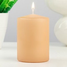 Свеча - цилиндр ароматическая Сандаловое дерево, 5,6х8 см No Brand
