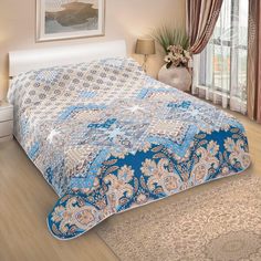 Покрывало Флоренция из бязи 260х215 стеганое Арт Дизайн