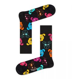 Носки унисекс Happy Socks DOG01 9050 черные 29