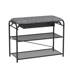 Обувница полка для обуви с сиденьем ЗМИ Гранада 23В, размер 65х30х50 см, цвет графит